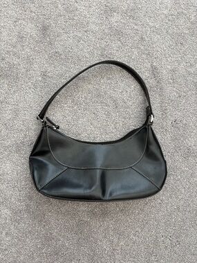 Vintage Y2K Mossino Classic Black Shoulder Bag